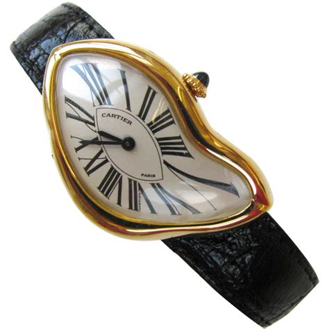 cartier crash watch vintage